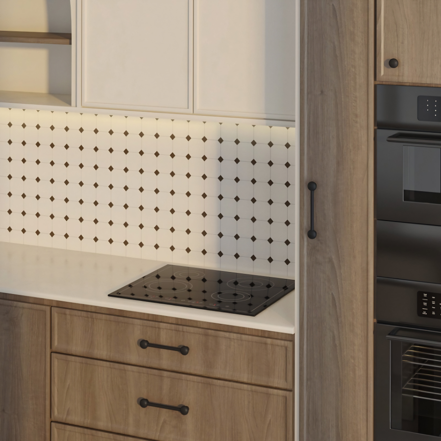 Tủ Bếp Bo Vòm Gỗ MDF TB-51 - Ảnh 3